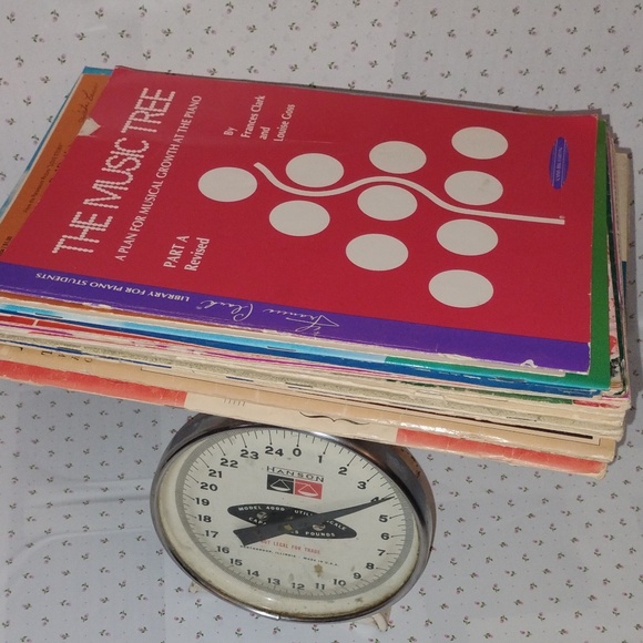 4 pounds of Old, Used Sheet Music for DIY Projects - Wallpaper, Gift Wrap, Etc - Picture 2 of 2